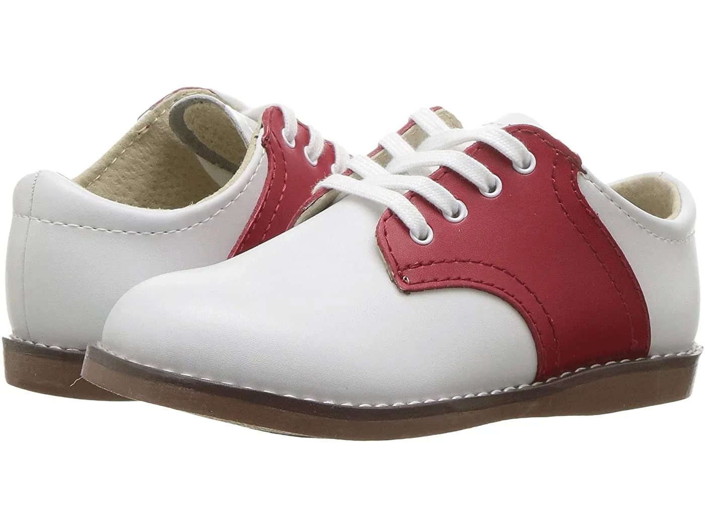 White/Apple Cheer Saddle Oxford