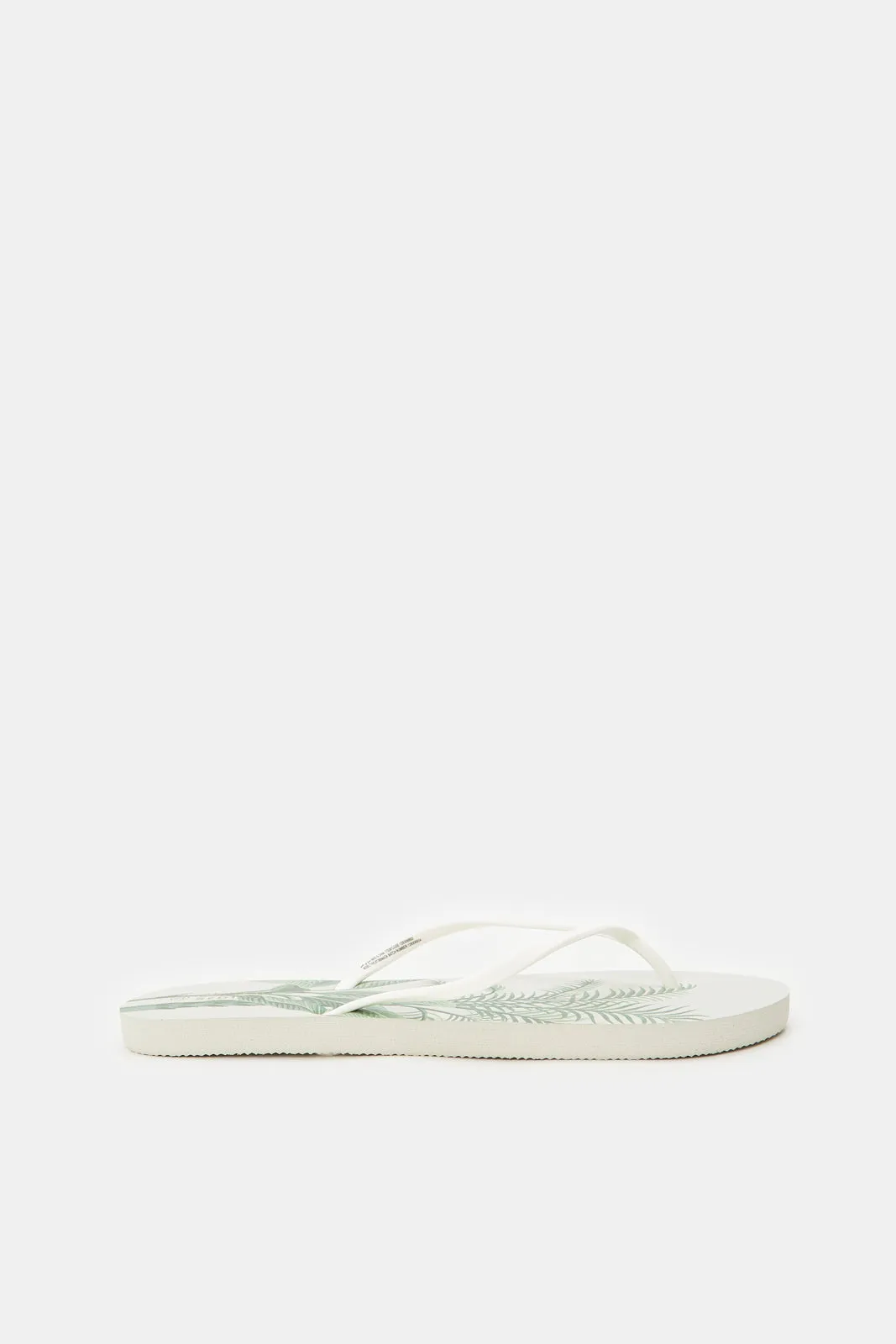 Women Ivory Printed Flip Flop