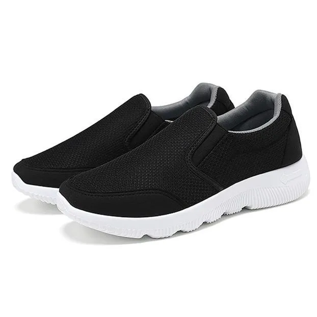 Women soft flat slip on best walking sneakers