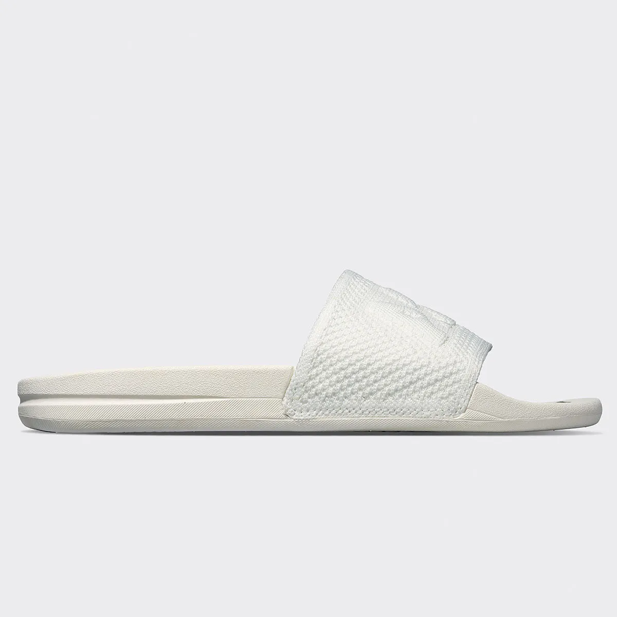 Women's Big Logo TechLoom Slide Ivory / Great Green