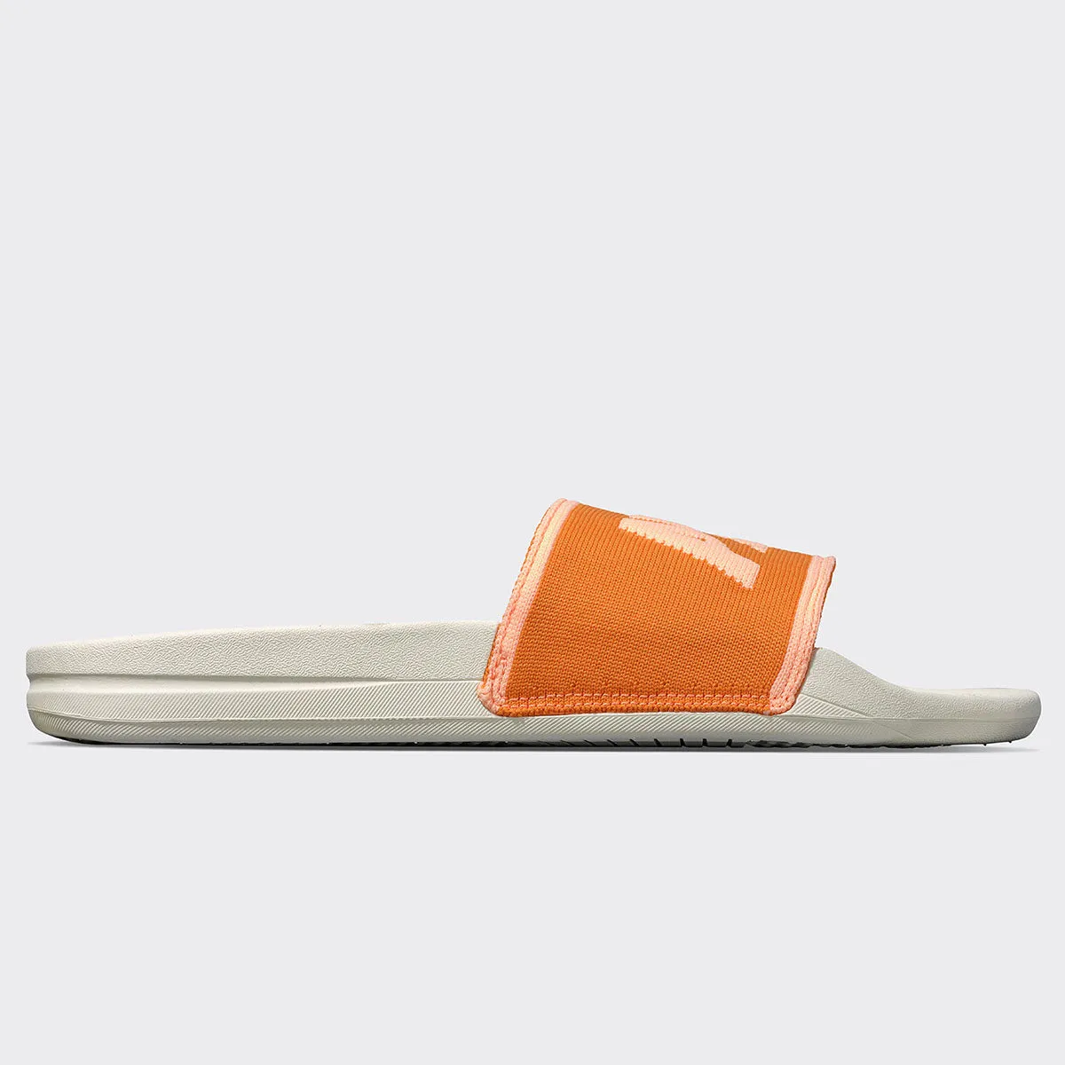 Women's Big Logo TechLoom Slide Ivory / Orange / Neon Peach