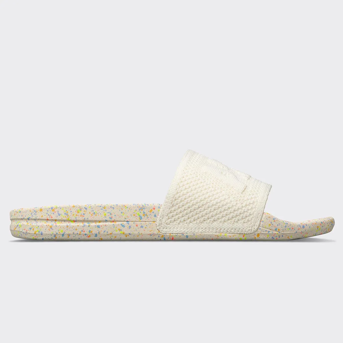 Women's Big Logo TechLoom Slide Pristine / Neon / Speckle