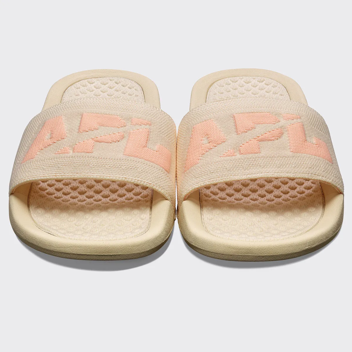 Women's Big Logo TechLoom Slide Vanilla / Neon Peach