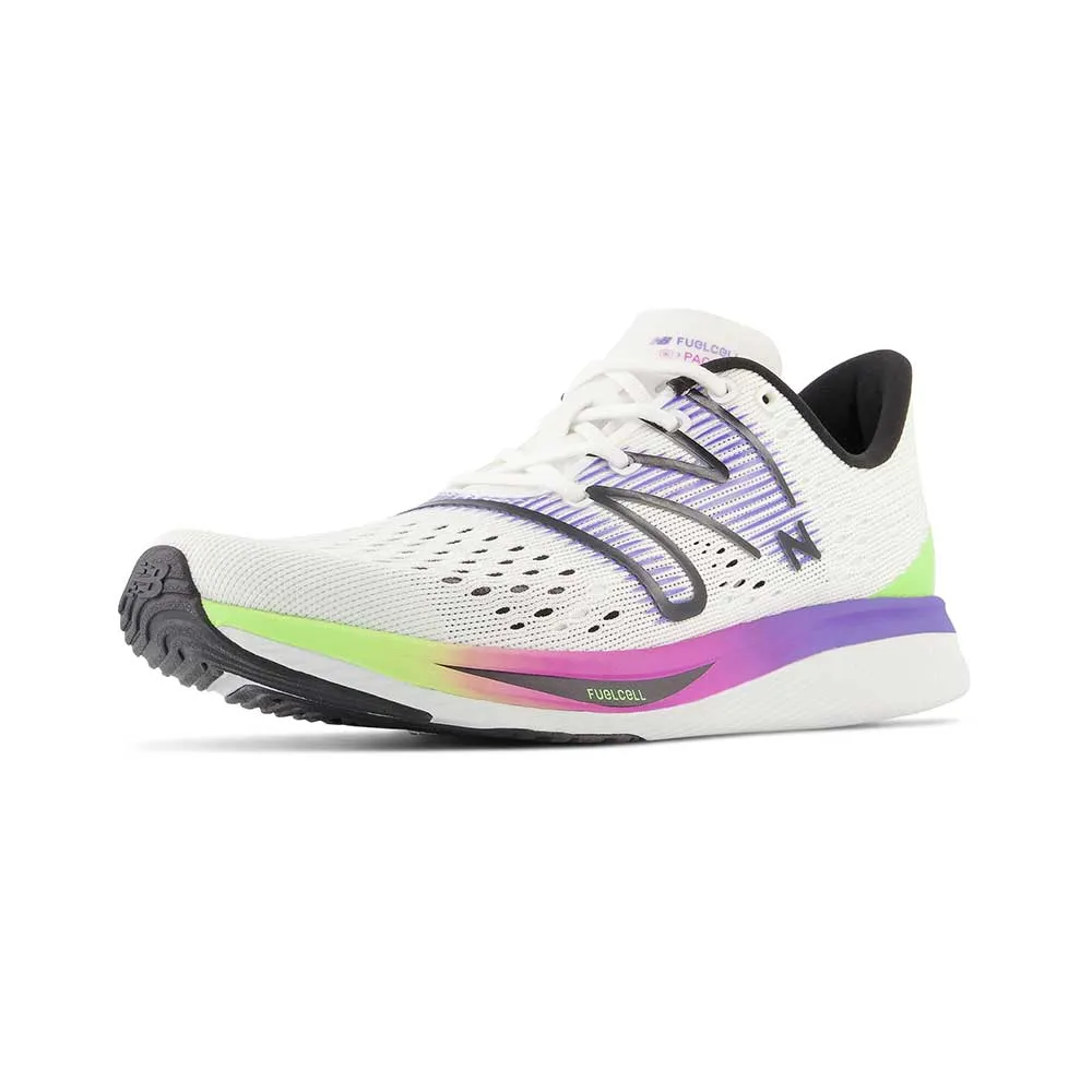 Women's FuelCell SuperComp Pacer Running Shoe - White/Electric Indigo - Regular (B)