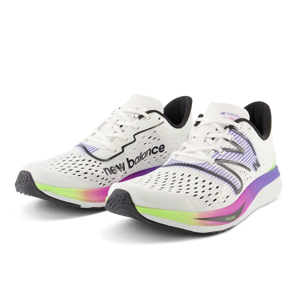 Women's FuelCell SuperComp Pacer Running Shoe - White/Electric Indigo - Regular (B)