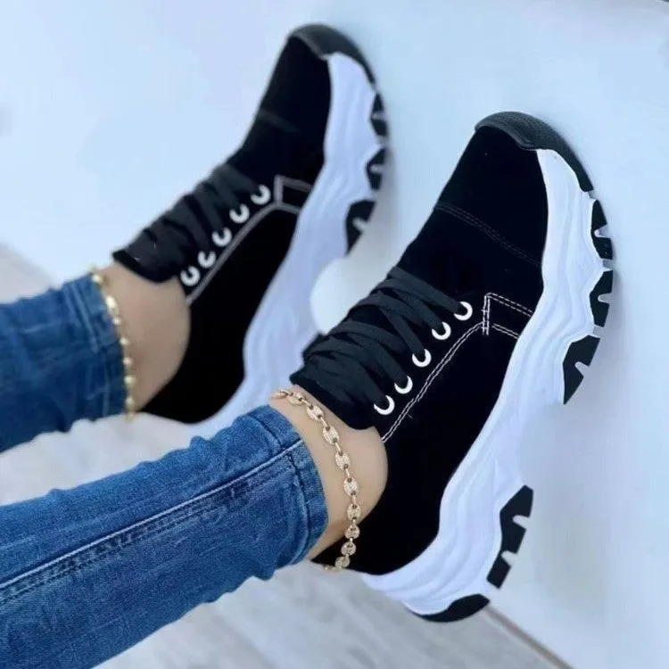 Women's Lace-Up Platform Sneakers