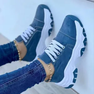 Women's Lace-Up Platform Sneakers