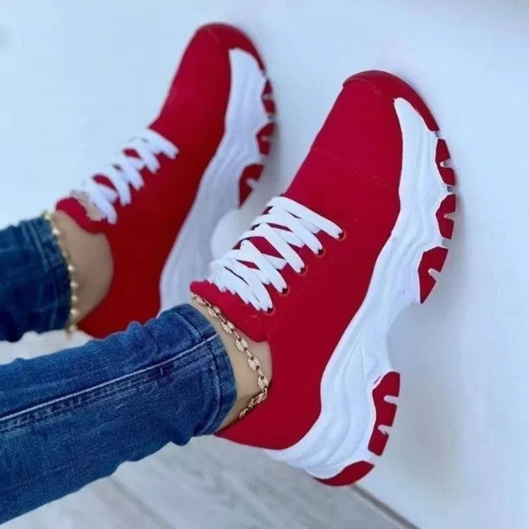 Women's Lace-Up Platform Sneakers