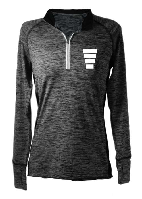 Women's Reflective Long Sleeve Quarter Zip Shirt - Block