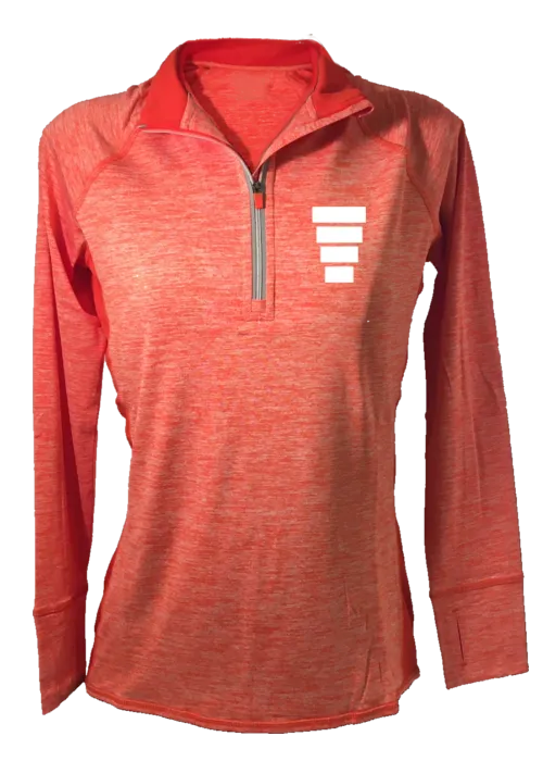 Women's Reflective Long Sleeve Quarter Zip Shirt - Block