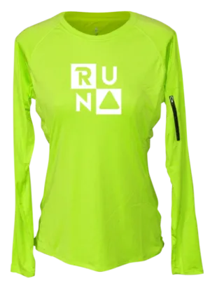 Women's Reflective Long Sleeve Shirt - RUN Squared