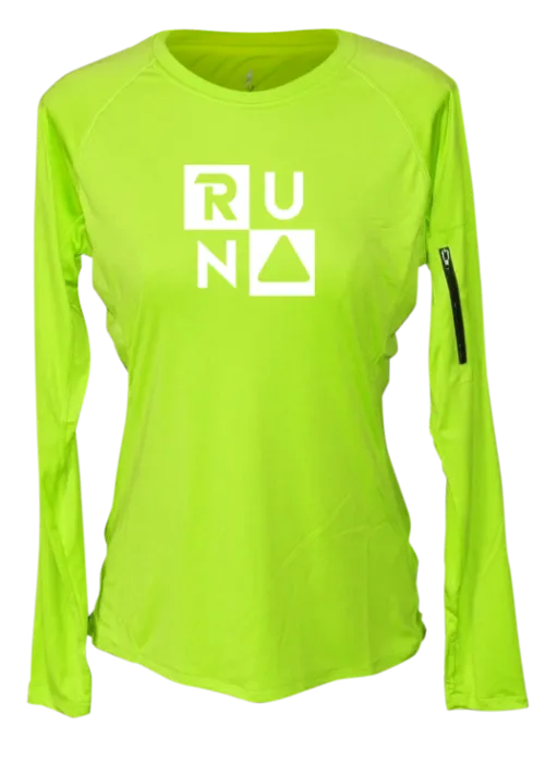 Women's Reflective Long Sleeve Shirt - RUN Squared