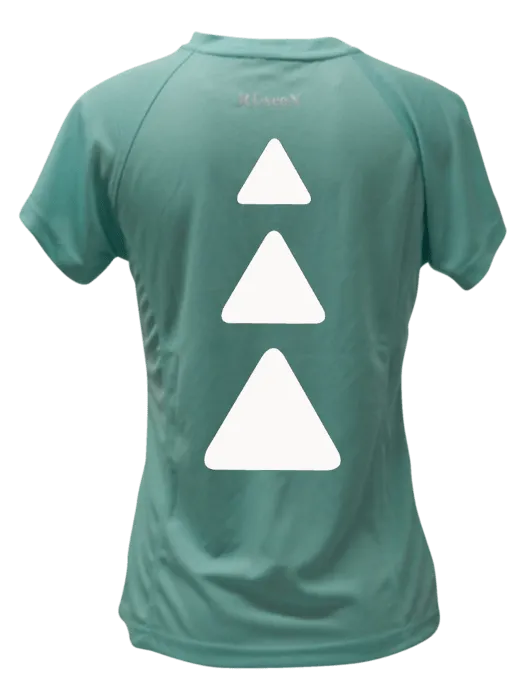 Women's Reflective Short Sleeve Shirt - Triangles