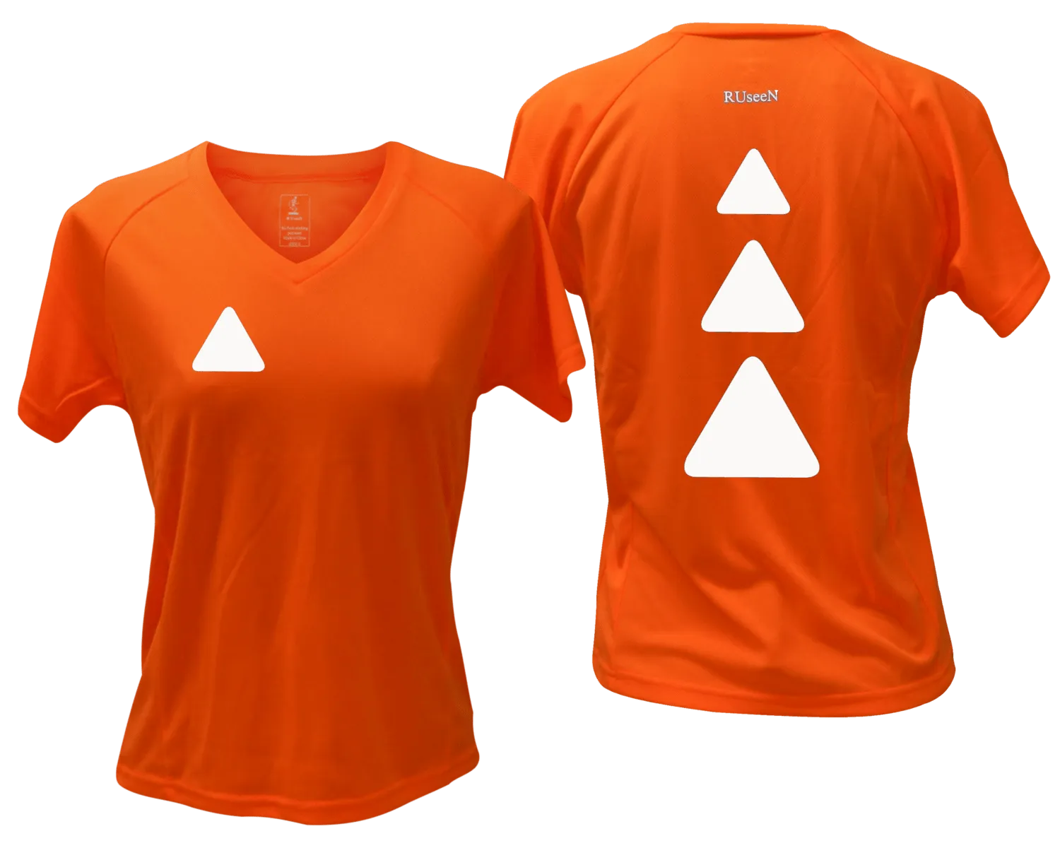 Women's Reflective Short Sleeve Shirt - Triangles