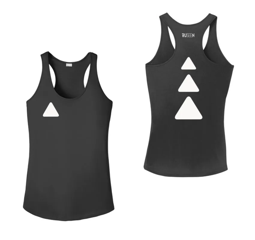 Women's Reflective Tank Top - Triangles