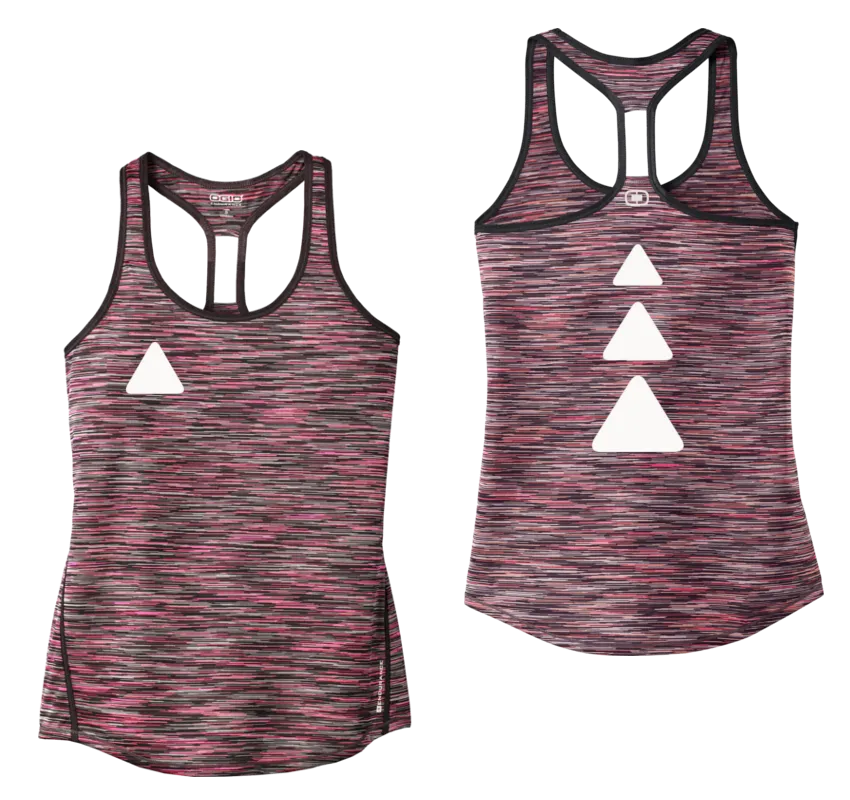 Women's Reflective Tank Top - Triangles