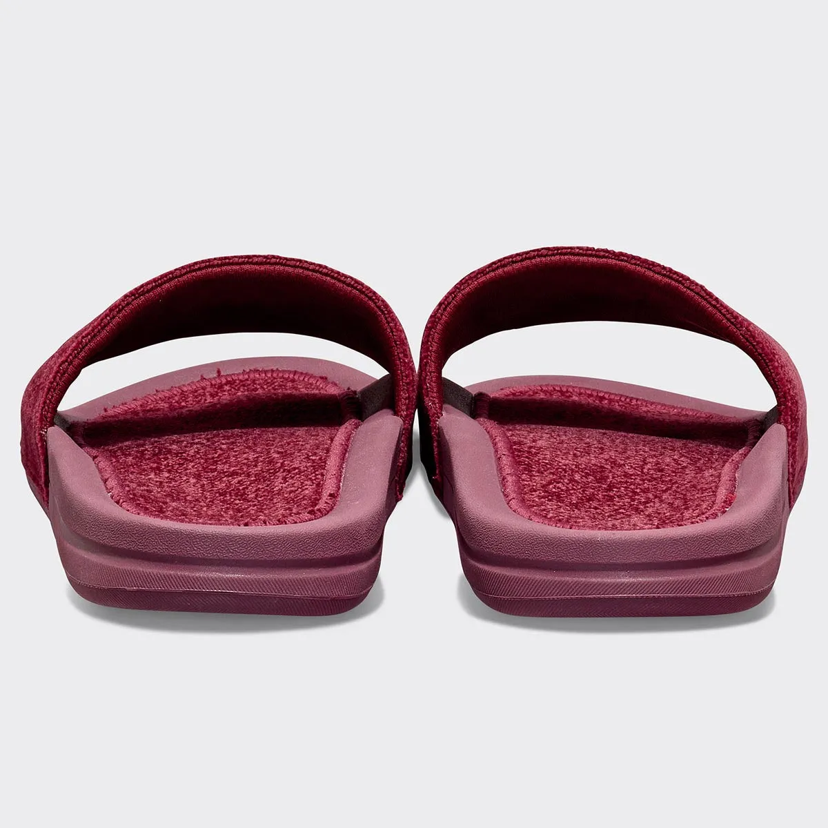 Women's TechLoom Velvet Slide Burgundy