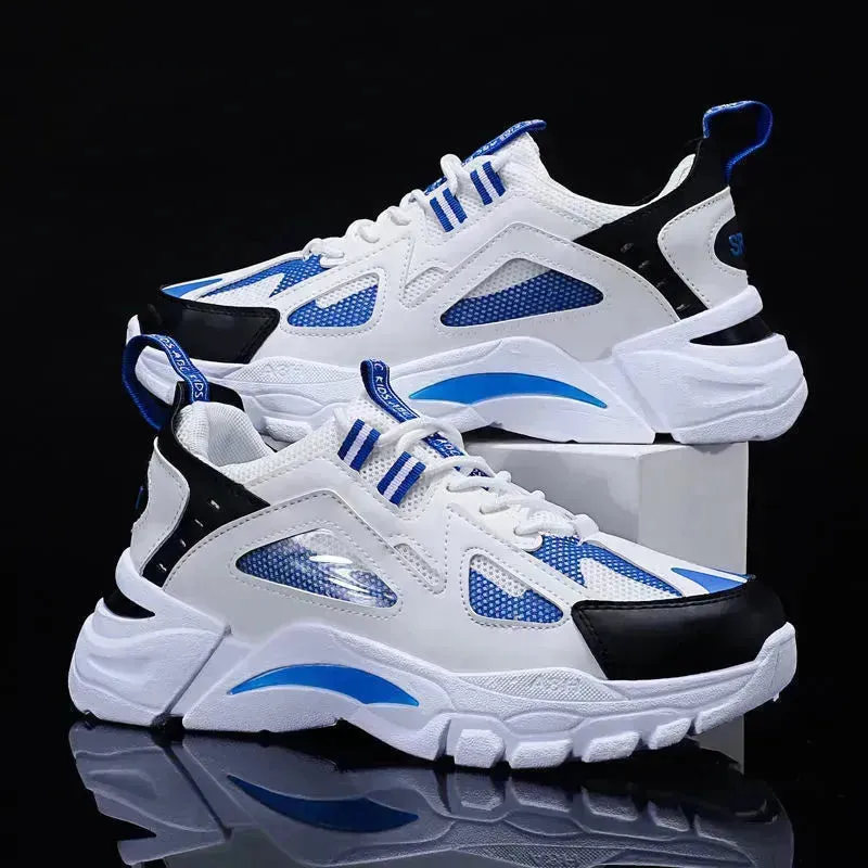 Y2K Fashion Outfit White Sneakers Men Non Slip Walking Running Shoes Sports